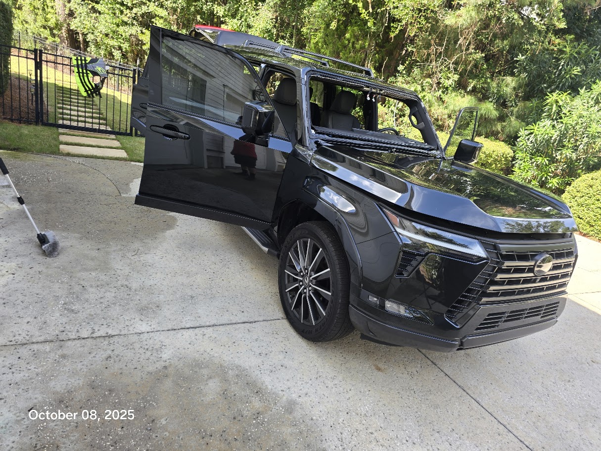 Luxury Lexus GX windshield replacement at gated Charleston property